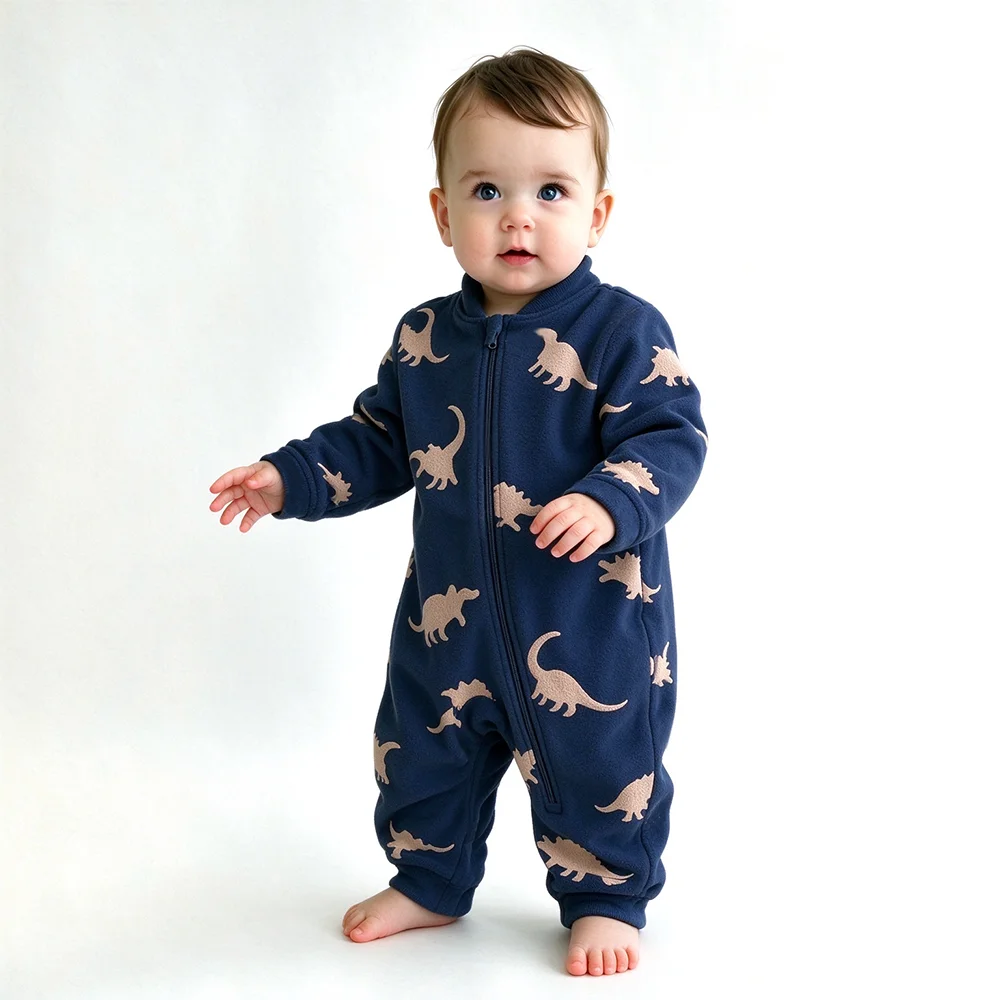 Baju bayi berbahan fleece yang - Cotton Baby Onesies Zipper ulasan dan harga